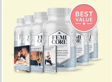 FemiCore 6 bottle package with free bonus eBooks